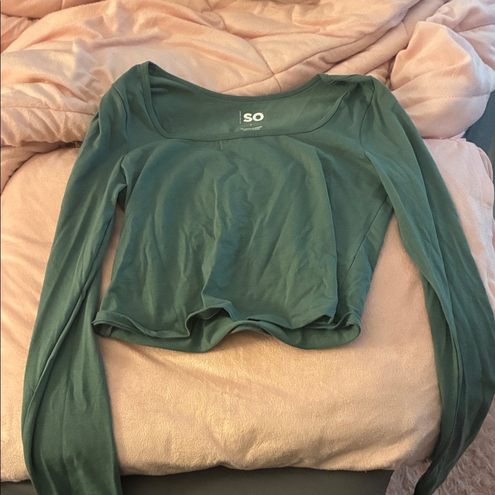 SO Women's Teal Long Sleeve Top